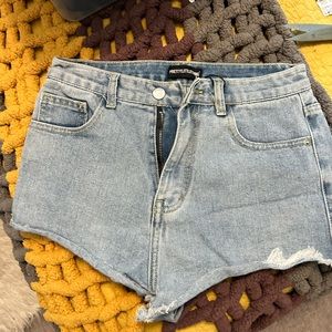 Pretty little thing denim shorts